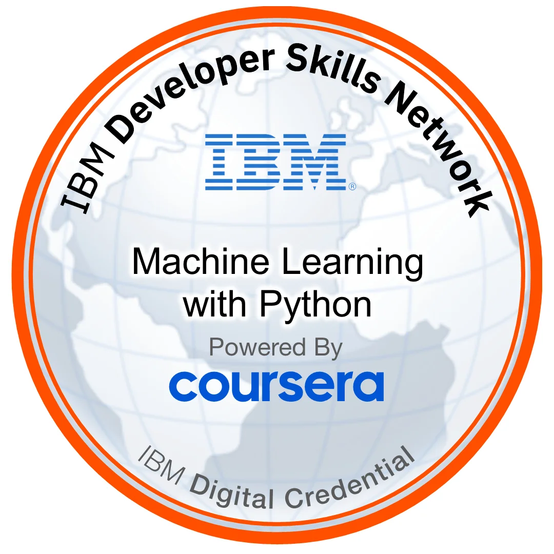 Machine Learning with Python Certificate