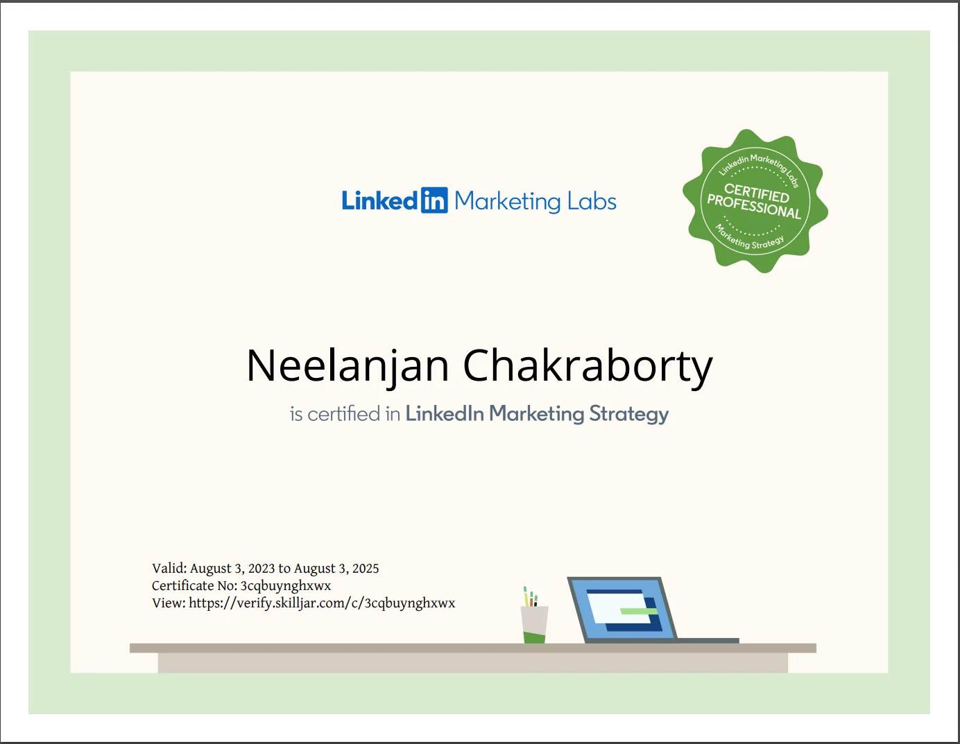 LinkedIn Marketing Strategy Certificate